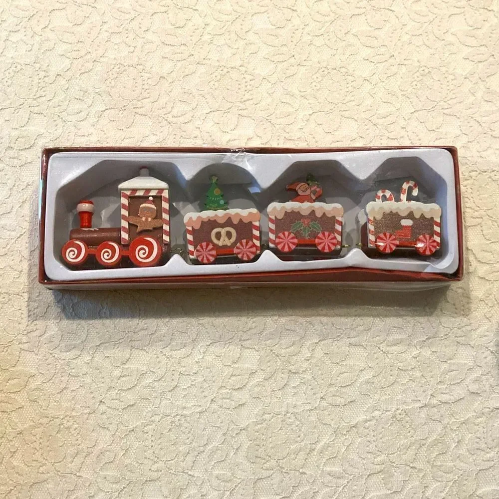 Gingerbread Toy Train Set - Picture 1 of 8